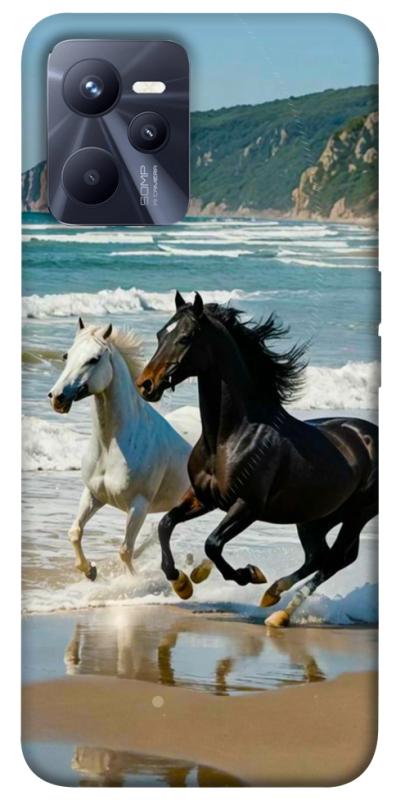 Чехол itsPrint Beach Horses для Realme C35, животные, купить оптом с доставкой