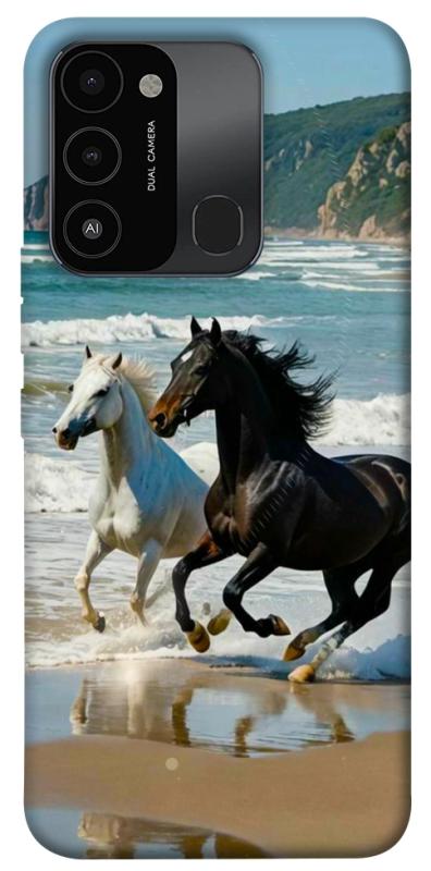 Чехол itsPrint Beach Horses для Tecno Spark Go 2022 (KG5m), животные, купить оптом с доставкой