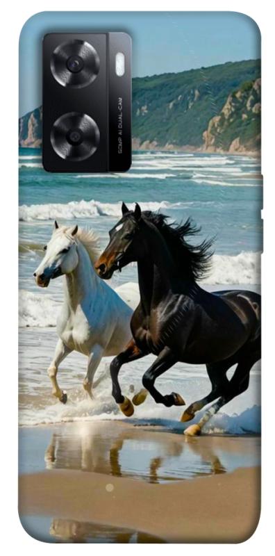 Чехол itsPrint Beach Horses для Oppo A57s, животные, купить оптом с доставкой