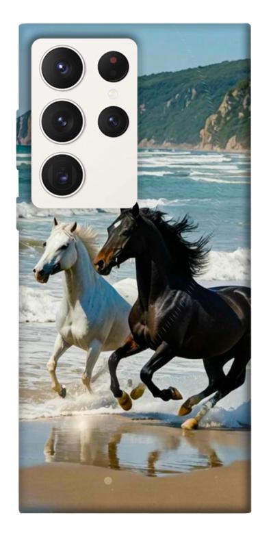 Чехол itsPrint Beach Horses для Samsung Galaxy S23 Ultra, животные, купить оптом с доставкой