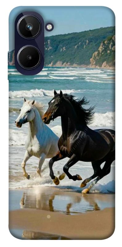 Чехол itsPrint Beach Horses для Realme 10 4G, животные, купить оптом с доставкой