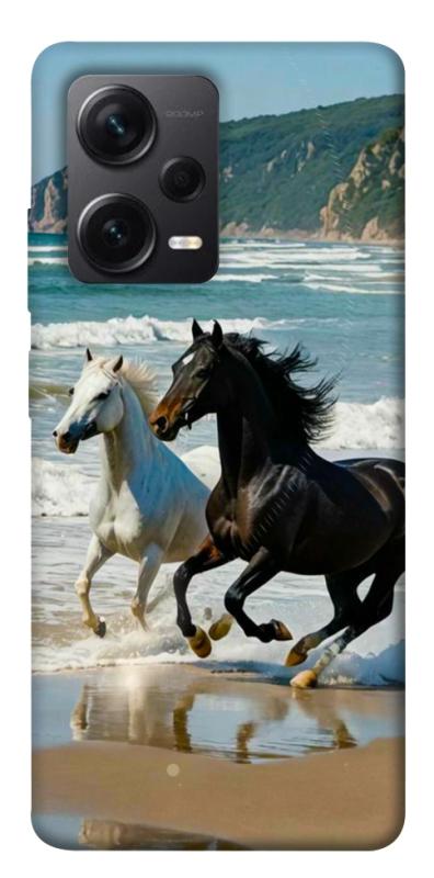 Чехол itsPrint Beach Horses для Xiaomi Redmi Note 12 Pro+ 5G, животные, купить оптом с доставкой