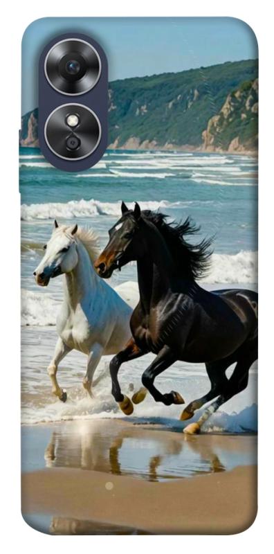 Чехол itsPrint Beach Horses для Oppo A17, животные, купить оптом с доставкой