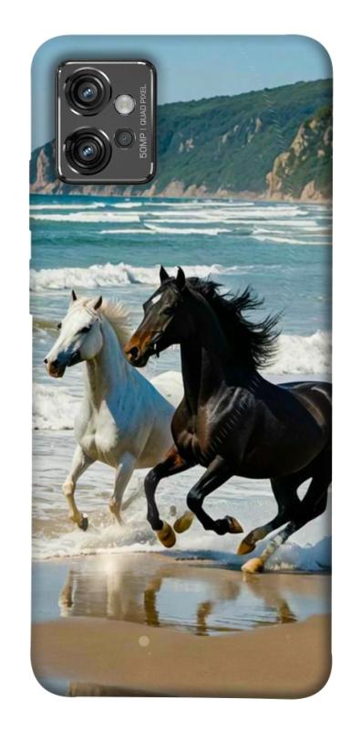 Чехол itsPrint Beach Horses для Motorola Moto G32, животные, купить оптом с доставкой