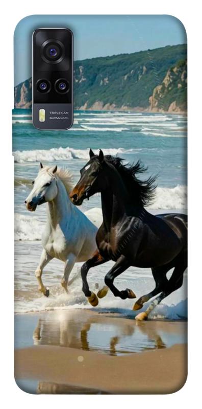 Чохол itsPrint Beach Horses для Vivo Y31, тварини, купити оптом з доставкою