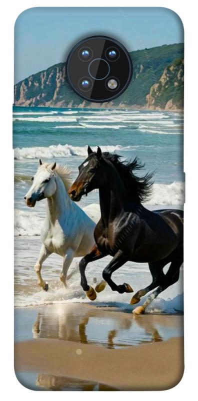 Чехол itsPrint Beach Horses для Nokia G50, животные, купить оптом с доставкой
