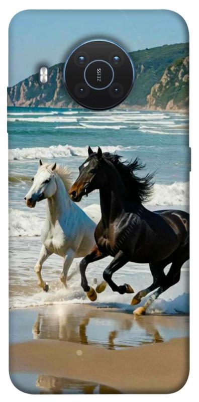 Чехол itsPrint Beach Horses для Nokia X10 / X20, животные, купить оптом с доставкой