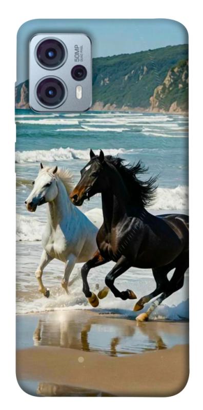 Чехол itsPrint Beach Horses для Motorola Moto G23, животные, купить оптом с доставкой