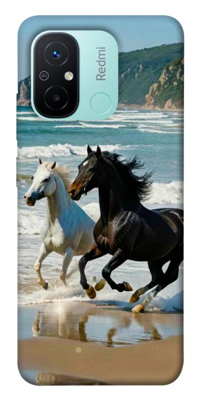 Чехол itsPrint Beach Horses для Xiaomi Redmi 12C, животные, купить оптом с доставкой