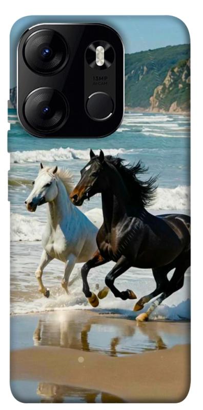 Чехол itsPrint Beach Horses для Tecno Spark Go 2023, животные, купить оптом с доставкой