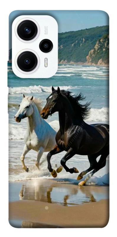 Чехол itsPrint Beach Horses для Xiaomi Poco F5 / Note 12 Turbo, животные, купить оптом с доставкой