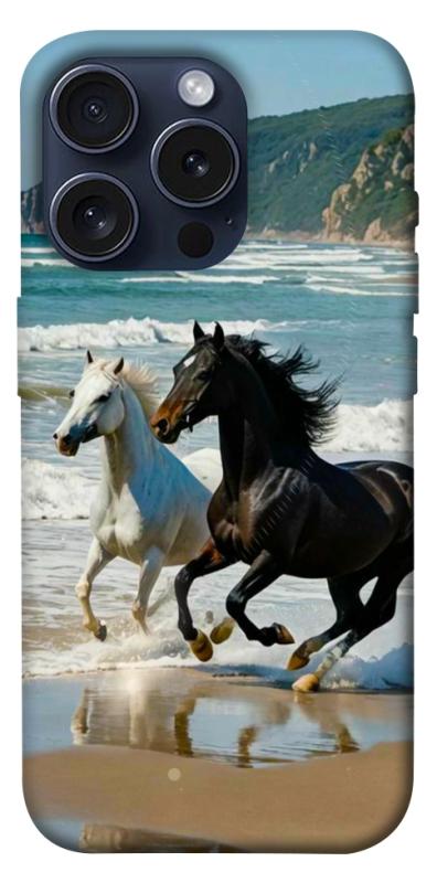Чехол itsPrint Beach Horses для Apple iPhone 15 Pro (6.1"), животные, купить оптом с доставкой