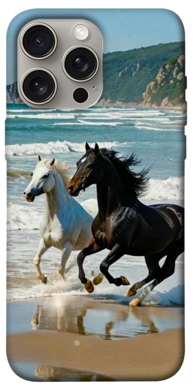 Чехол itsPrint Beach Horses для Apple iPhone 15 Pro Max (6.7"), животные, купить оптом с доставкой