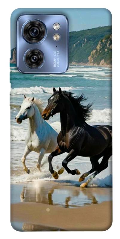 Чехол itsPrint Beach Horses для Motorola Edge 40, животные, купить оптом с доставкой