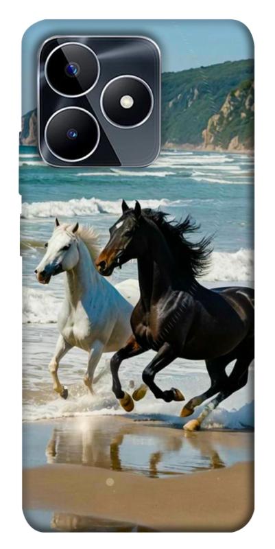 Чохол itsPrint Beach Horses для Realme C53, тварини, купити оптом з доставкою