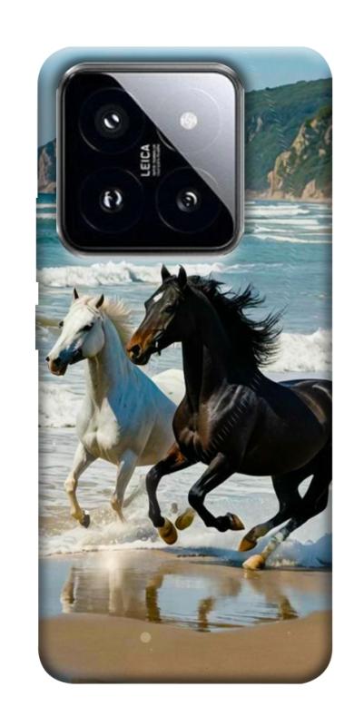 Чохол itsPrint Beach Horses для Xiaomi 14 Pro, тварини, купити оптом з доставкою