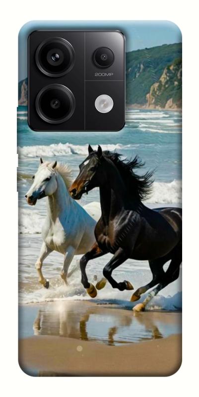 Чехол itsPrint Beach Horses для Xiaomi Redmi Note 13 Pro 4G, животные, купить оптом с доставкой