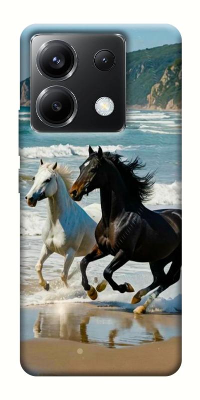 Чехол itsPrint Beach Horses для Xiaomi Poco X6, животные, купить оптом с доставкой