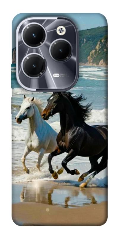 Чехол itsPrint Beach Horses для Infinix Hot 40, животные, купить оптом с доставкой