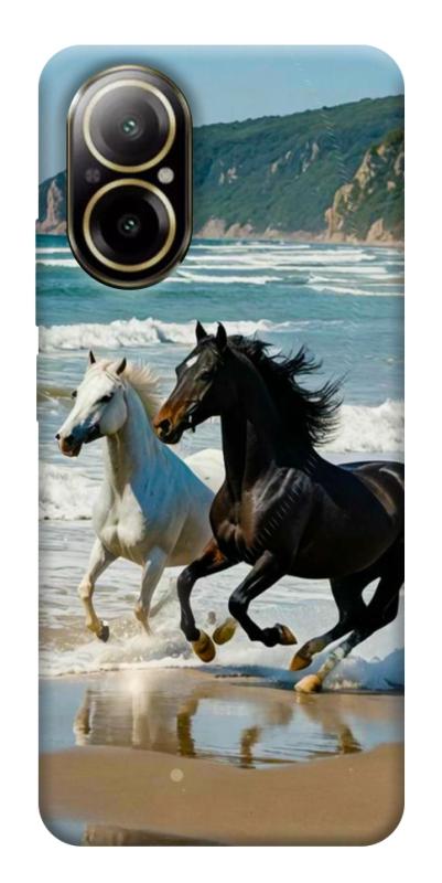 Чехол itsPrint Beach Horses для Realme C67 4G, животные, купить оптом с доставкой