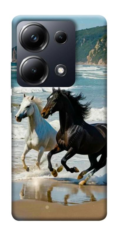 Чехол itsPrint Beach Horses для Xiaomi Redmi 13 4G / Poco M6 4G, животные, купить оптом с доставкой