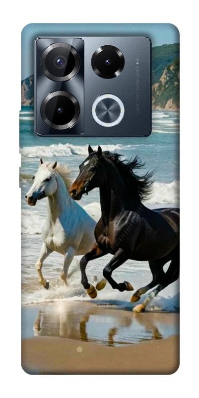 Чехол itsPrint Beach Horses для Infinix Note 40 Pro 4G, животные, купить оптом с доставкой