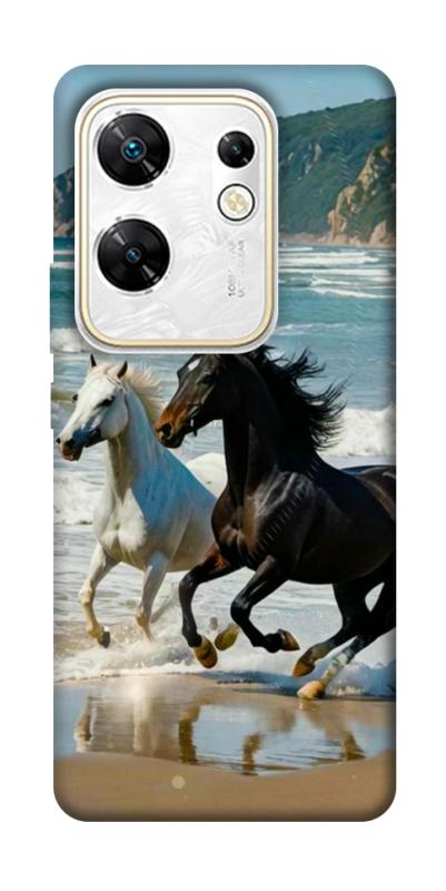 Чехол itsPrint Beach Horses для Infinix Zero 30 4G, животные, купить оптом с доставкой