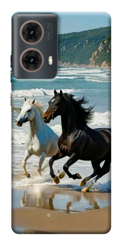 Чехол itsPrint Beach Horses для Motorola Moto G85, животные, купить оптом с доставкой