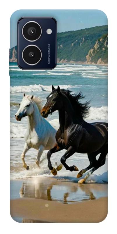 Чехол itsPrint Beach Horses для HMD Pulse Pro, животные, купить оптом с доставкой