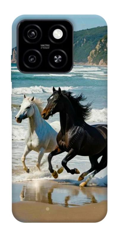 Чехол itsPrint Beach Horses для ZTE Blade A55 4G, животные, купить оптом с доставкой