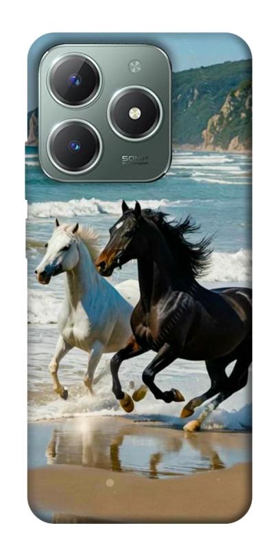 Чехол itsPrint Beach Horses для Realme C61 4G, животные, купить оптом с доставкой