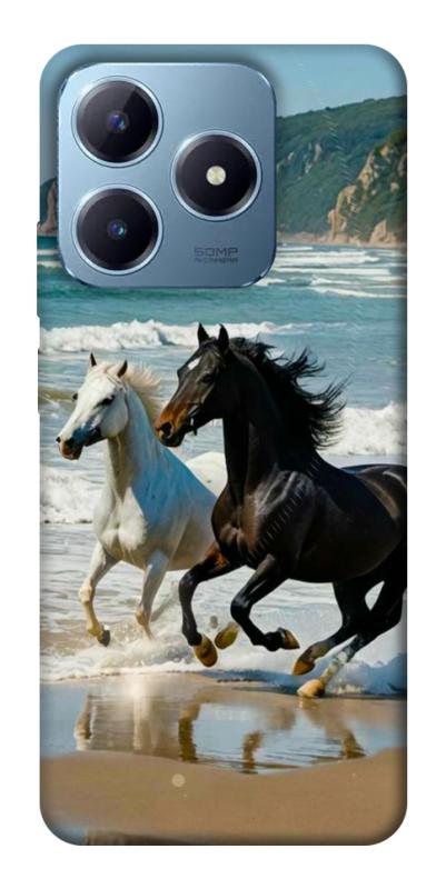 Чехол itsPrint Beach Horses для Realme C63 4G, животные, купить оптом с доставкой