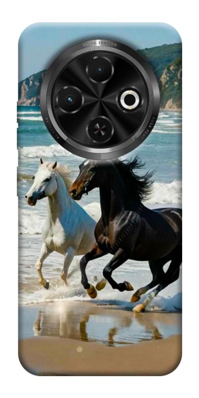 Чохол itsPrint Beach Horses для TECNO Spark 30C, тварини, купити оптом з доставкою