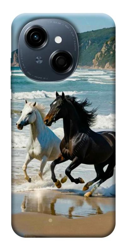 Чехол itsPrint Beach Horses для TECNO Spark Go 1, животные, купить оптом с доставкой