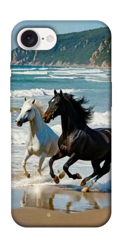 Чехол itsPrint Beach Horses для Apple iPhone 16e (6.1"), животные, купить оптом с доставкой
