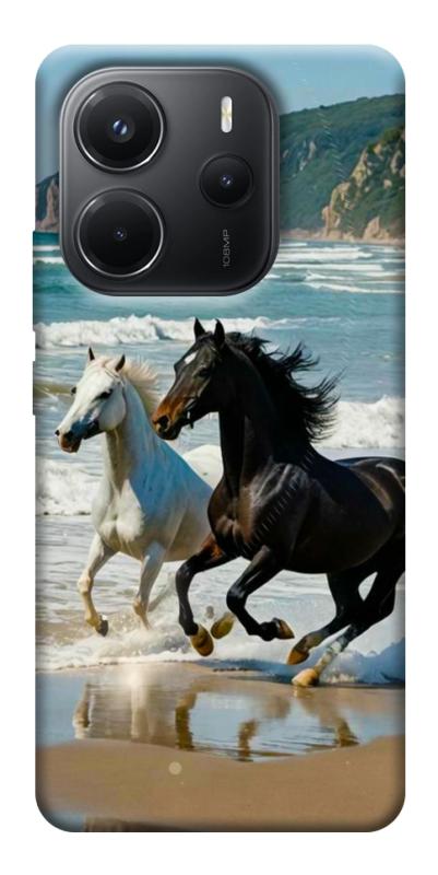 Чохол itsPrint Beach Horses для Xiaomi Redmi Note 14 4G (Int. version), тварини, купити оптом з доставкою