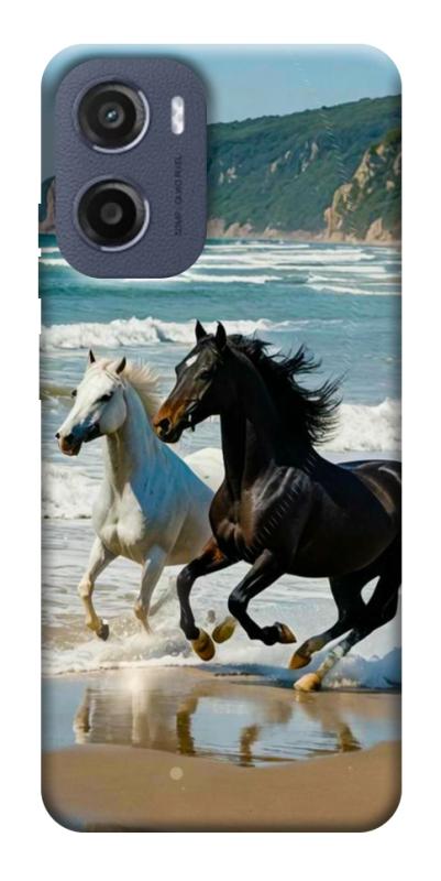 Чехол itsPrint Beach Horses для Motorola Moto G05, животные, купить оптом с доставкой