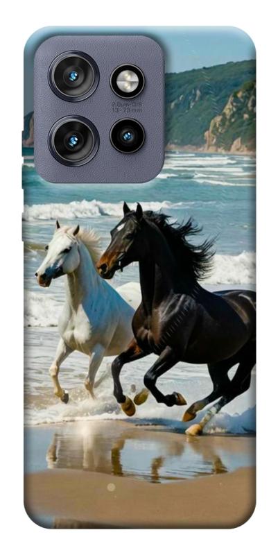 Чехол itsPrint Beach Horses для Motorola Edge 50 Neo, животные, купить оптом с доставкой