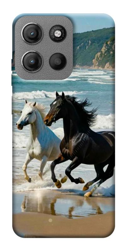 Чехол itsPrint Beach Horses для Motorola Moto G15 4G, животные, купить оптом с доставкой