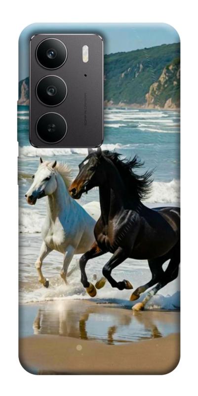 Чехол itsPrint Beach Horses для Realme C75, животные, купить оптом с доставкой