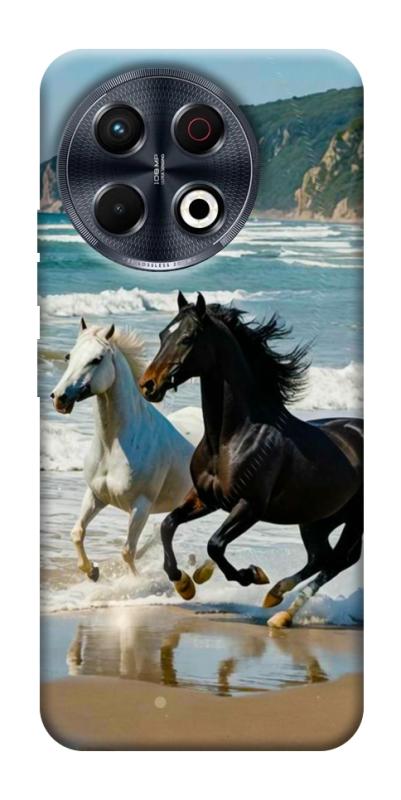 Чехол itsPrint Beach Horses для TECNO Spark 30 Pro (KL7), животные, купить оптом с доставкой
