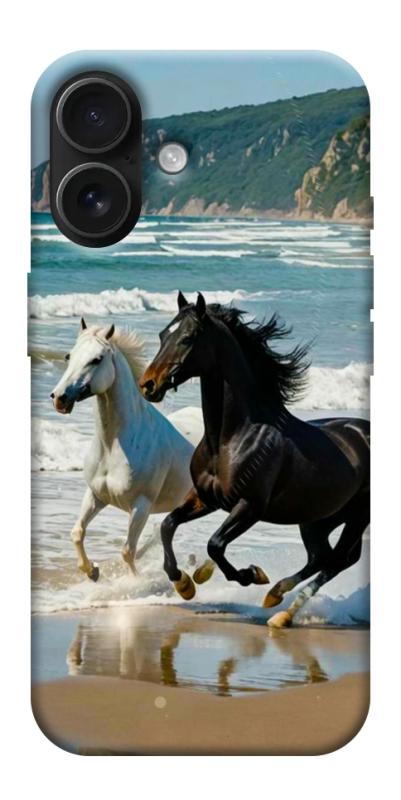 Чехол itsPrint Beach Horses для Apple iPhone 17 (6.3"), животные, купить оптом с доставкой
