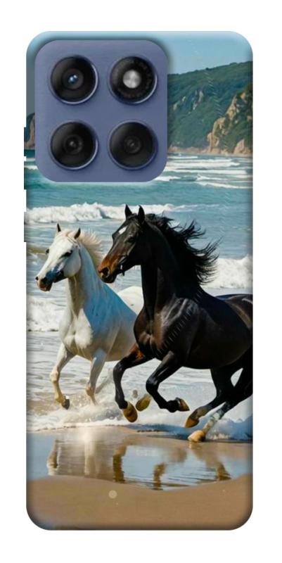 Чехол itsPrint Beach Horses для Motorola Edge 60 Fusion, животные, купить оптом с доставкой