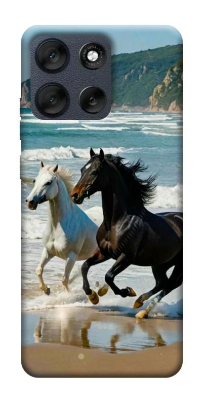 Чехол itsPrint Beach Horses для Motorola Moto G56 5G, животные, купить оптом с доставкой