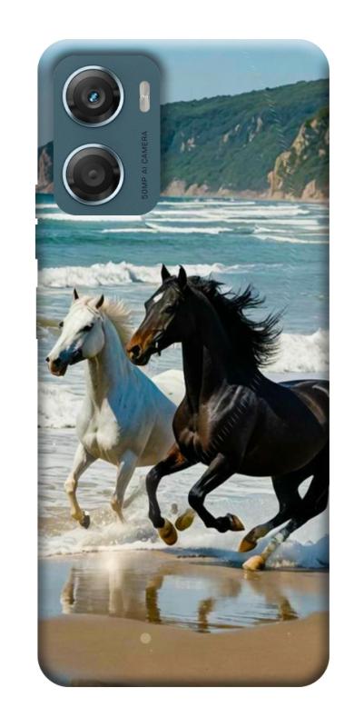 Чехол itsPrint Beach Horses для Motorola Moto G06, животные, купить оптом с доставкой