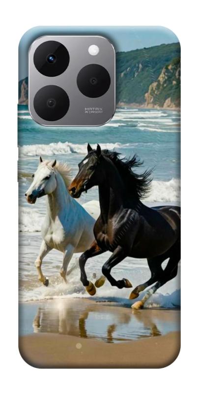 Чехол itsPrint Beach Horses для Realme 15T, животные, купить оптом с доставкой