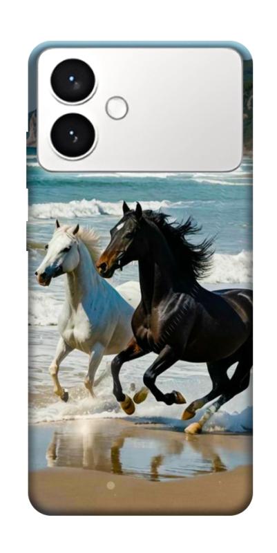 Чехол itsPrint Beach Horses для Samsung Galaxy S26+, животные, купить оптом с доставкой