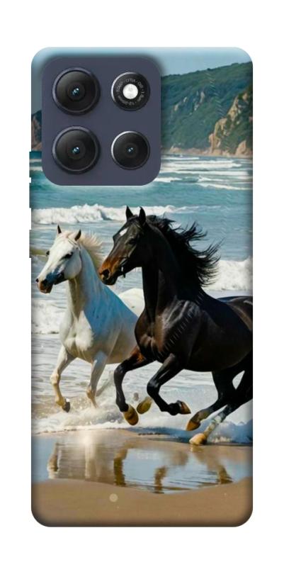 Чехол itsPrint Beach Horses для Motorola Moto G86 Power, животные, купить оптом с доставкой