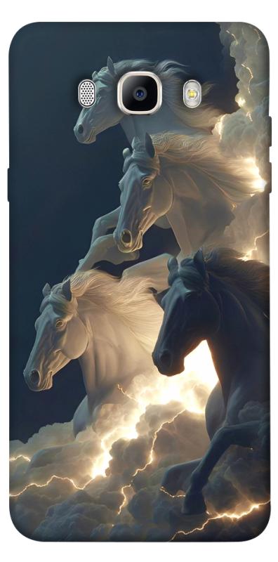 Чехол itsPrint Cloud Horses для Samsung J510F Galaxy J5 (2016), животные, купить оптом с доставкой