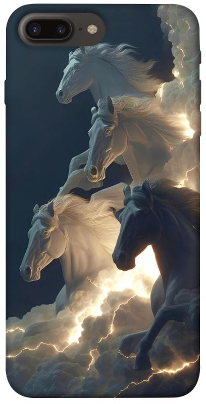 Чехол itsPrint Cloud Horses для Apple iPhone 7 plus / 8 plus (5.5"), животные, купить оптом с доставкой